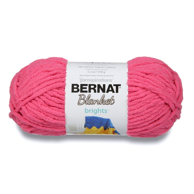 Bernat® Blanket Brights™ Super Bulky Polyester Yarn, Pixie Pink