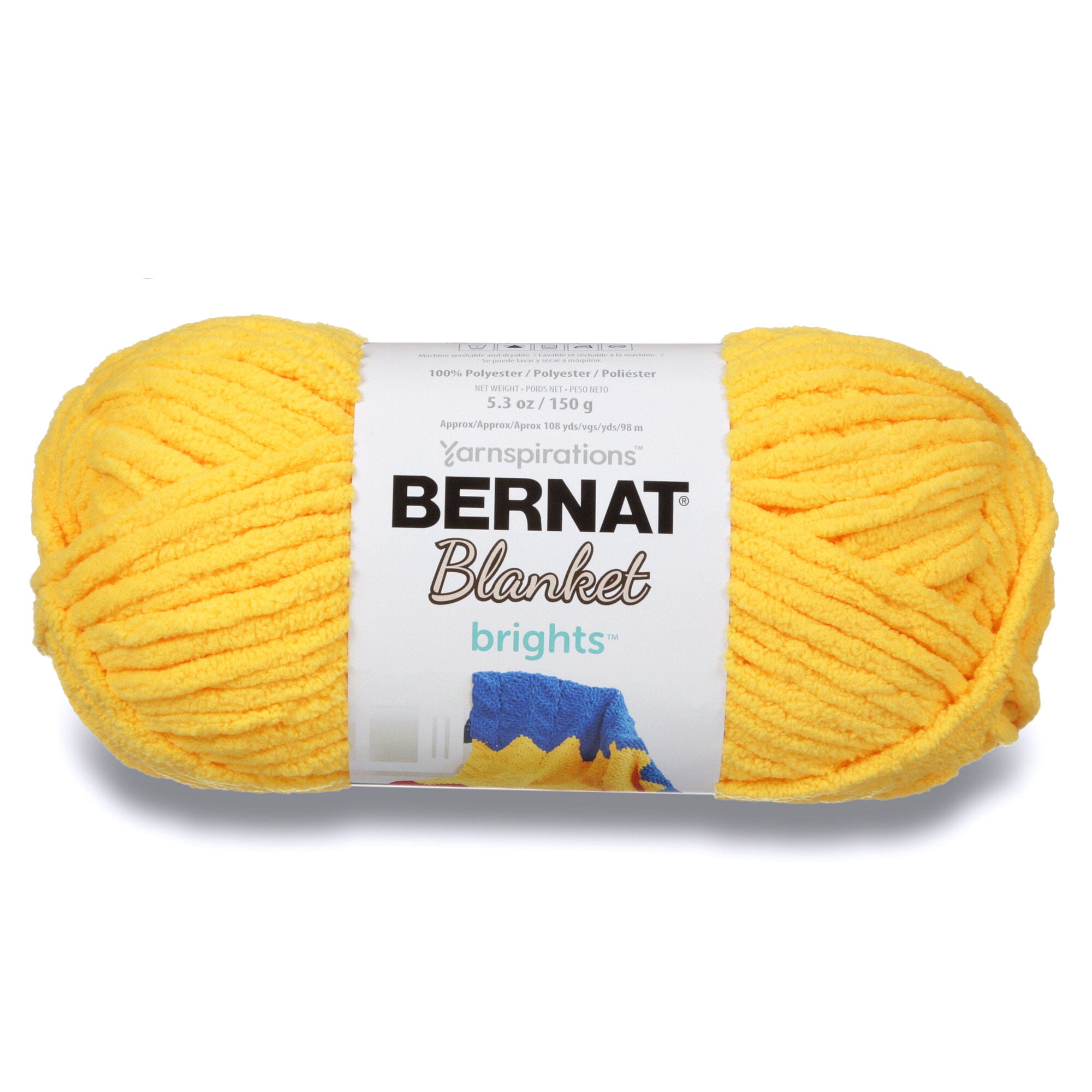 Bernat Blanket Navy Yarn - 3 Pack of 150g/5.3oz - Polyester - 6 Super Bulky - 108 Yards - Knitting/Crochet