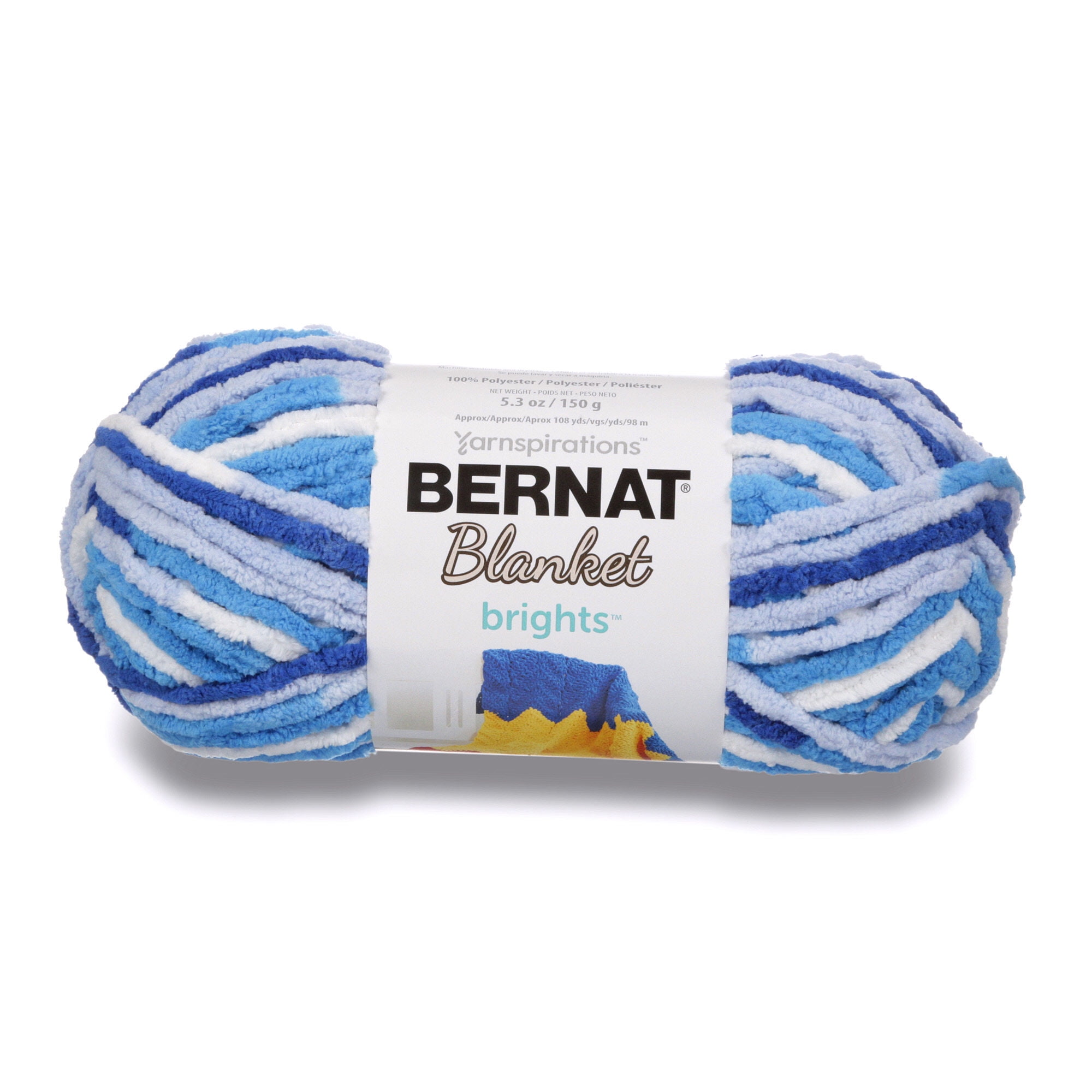 Bernat Blanket Brights SCHOOL BUS YELLOW 12003 Yarn Big 10.5 Oz