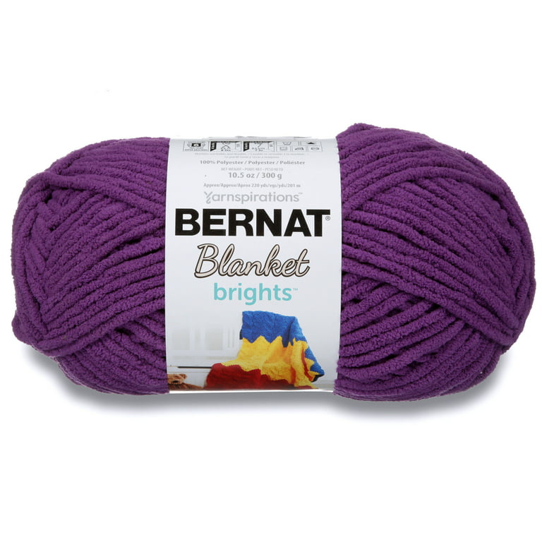 Bernat Blanket Brights Yarn School Bus Yellow 10.5oz 300g 220