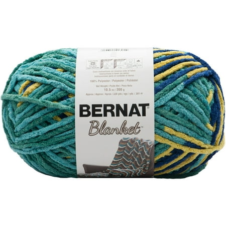 Bernat Blanket Coastal Collection 6 Super Bulky Polyester Yarn, Dorset 10.5oz/300g, 220 Yards