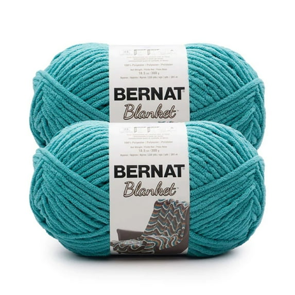 Bernat Blanket Coastal Collection Yarn, Aquatic, 10.5oz(300g), Super Bulky, Polyester, 2 Pack