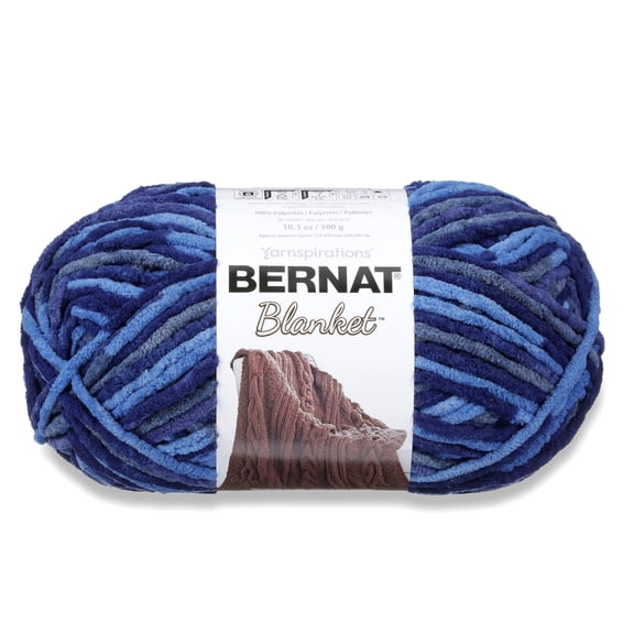 Bernat Blanket Coastal Collection Yarn, North Sea, 10.5oz(300g), Super Bulky, Polyester, 2 Pack