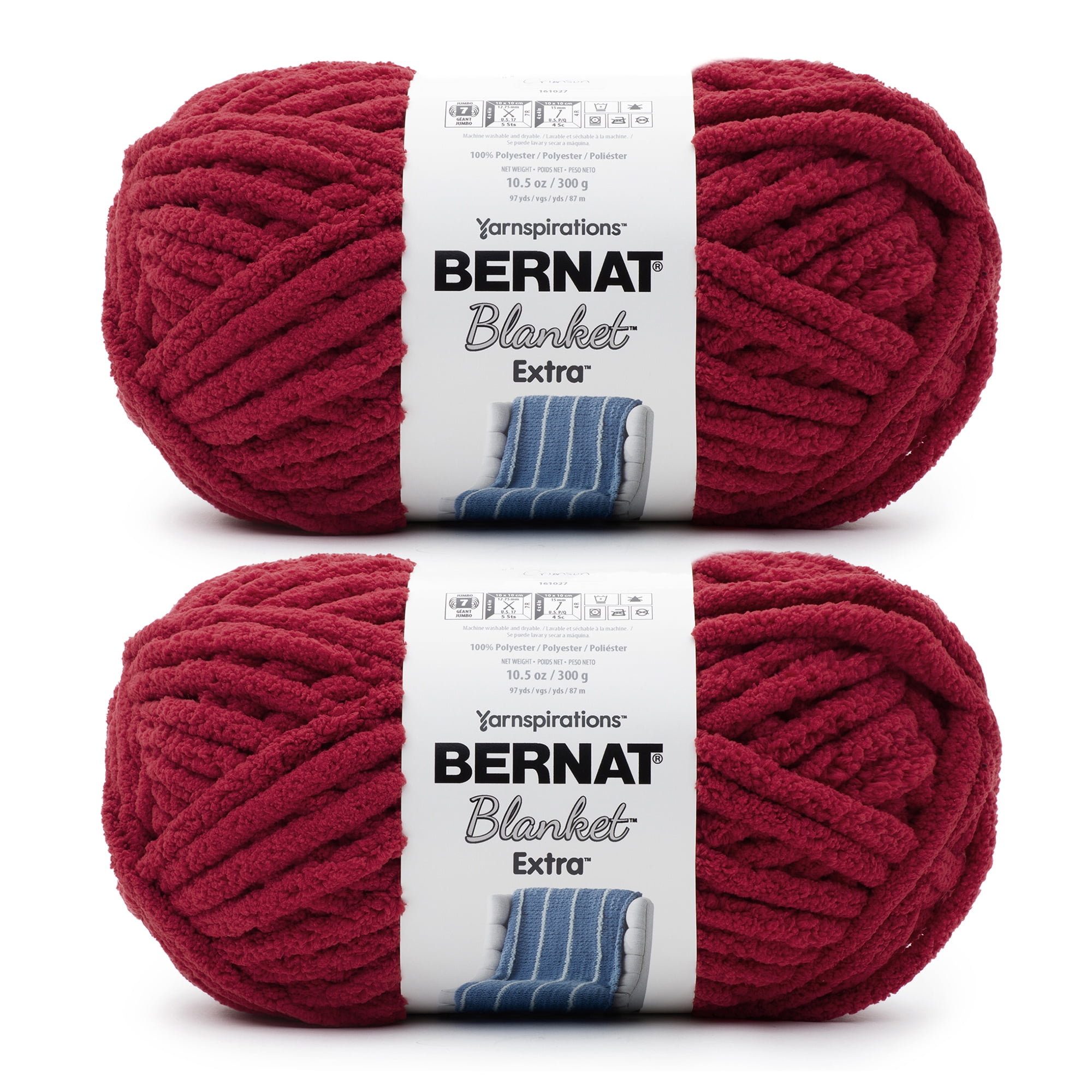 Pack of 2) Bernat Blanket Extra Yarn-Blush Pink