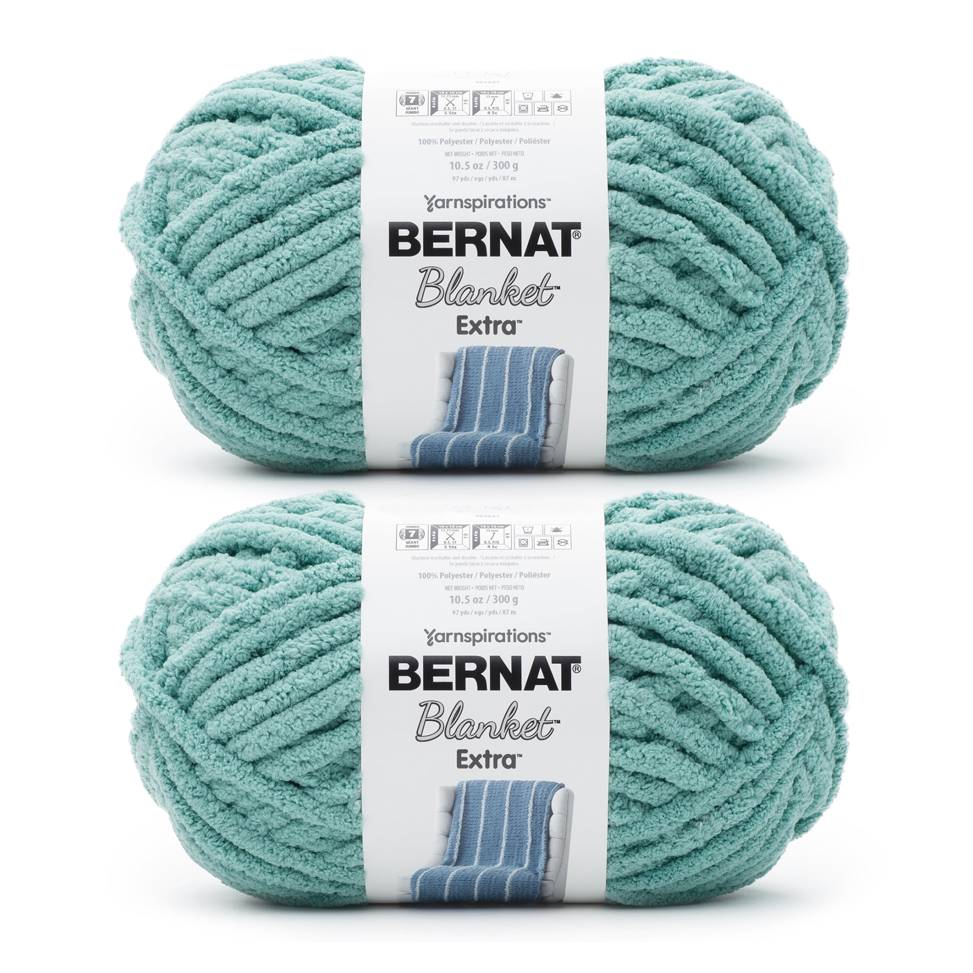  Bernat Blanket Extra Yarn, Big Ball 10.5 Oz, Jumbo 7