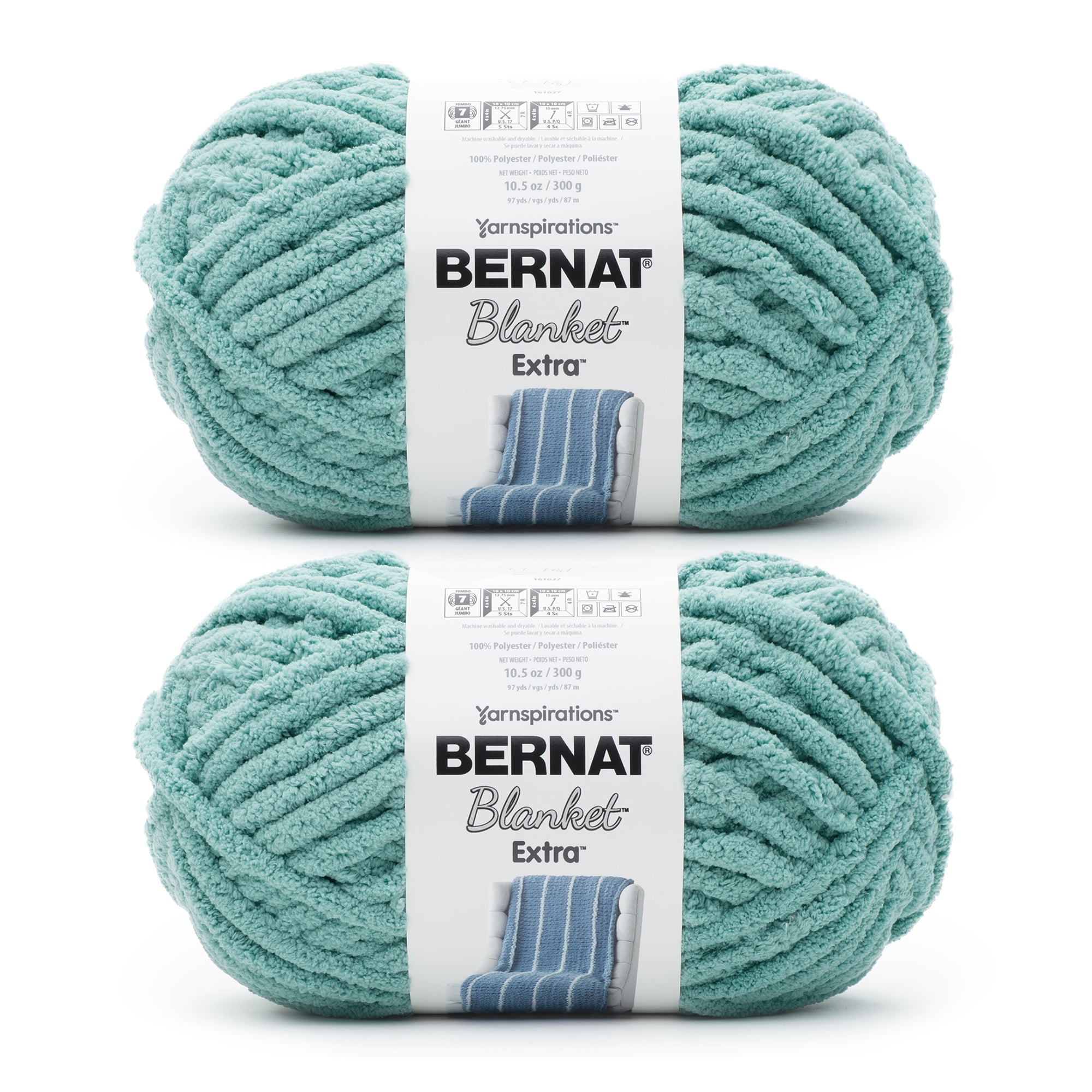 Bernat® Blanket Extra™ 7 Jumbo Polyester Yarn, Light Teal 10.5oz/300g