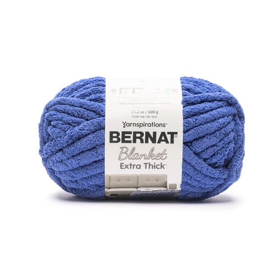 Bernat® Blanket Extra Thick™ #7 Jumbo Polyester Yarn, Blue Bird 21.2oz/600g 72 Yards