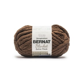Bernat® Blanket Extra Thick⢠#7 Jumbo Polyester Yarn, Choco-latte 21.2oz/600g 72 Yards