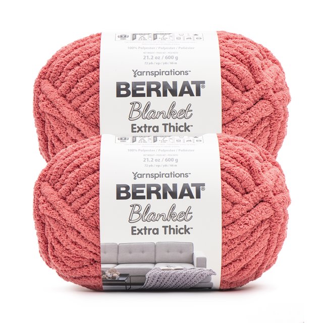 Find Your Perfect Bernat Blanket Extra Thick 7 Jumbo Polyester Yarn, Clay 21.2oz/600g, 72 Yards