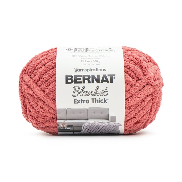 Bernat® Blanket Extra Thick™ #7 Jumbo Polyester Yarn, Pink Dust  21.2oz/600g, 72 Yards 