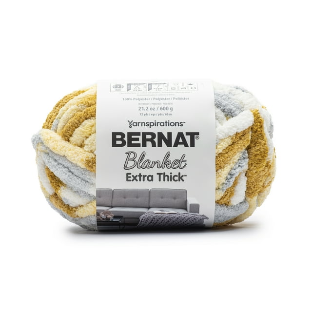 Bernat® Blanket Extra Thick™ 7 Jumbo Polyester Yarn, Dandelion 21.2oz