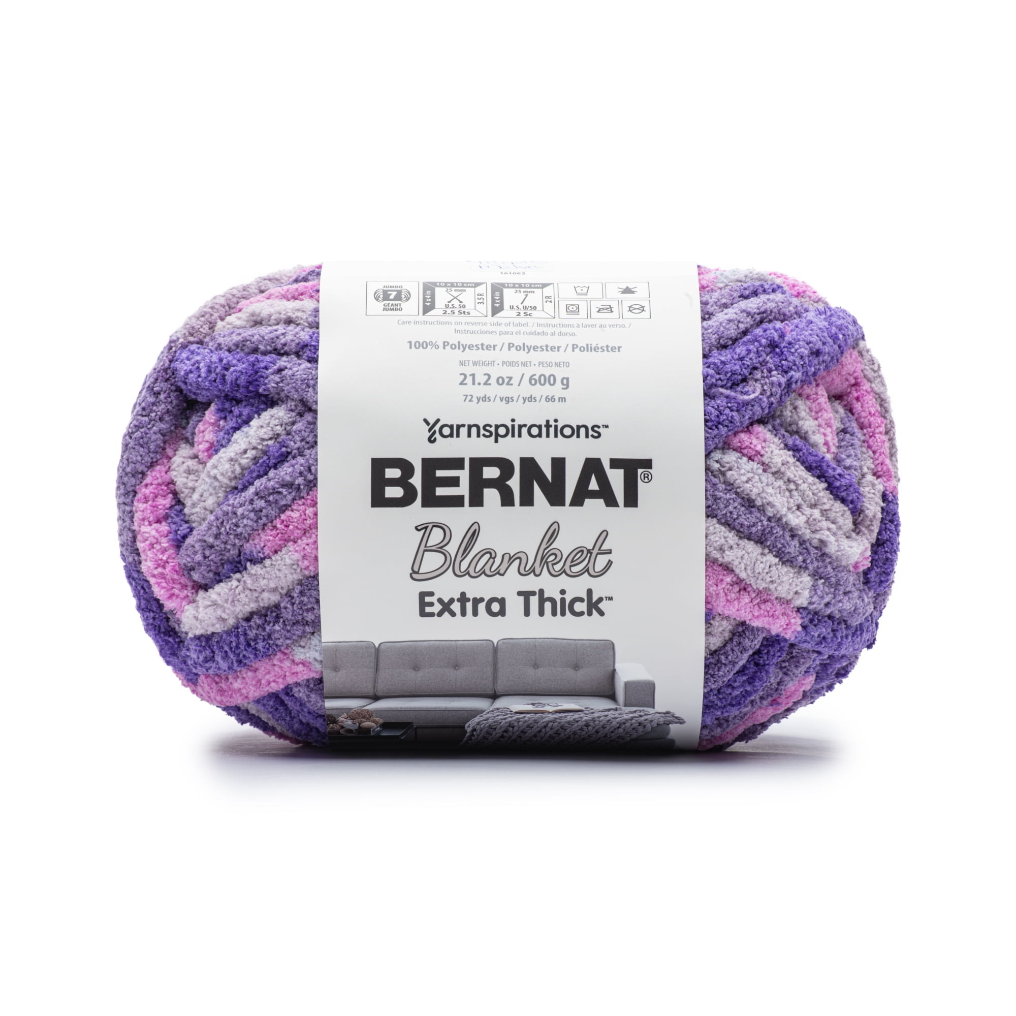 Bernat® Blanket Extra Thick™ #7 Jumbo Polyester Yarn, Purple Malva