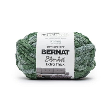 Bernat® Blanket Extra Thick™ #7 Jumbo Polyester Yarn, Underbrush, 21.2oz/600g, 72 Yards