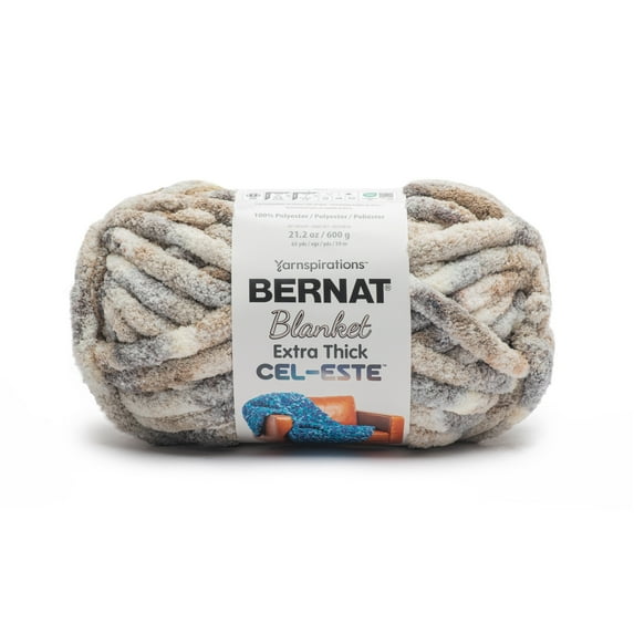 Bernat® Blanket Extra Thick Cel-Este™ #7 Jumbo Polyester Yarn, Milky Way 21.2oz/600g 65 Yards