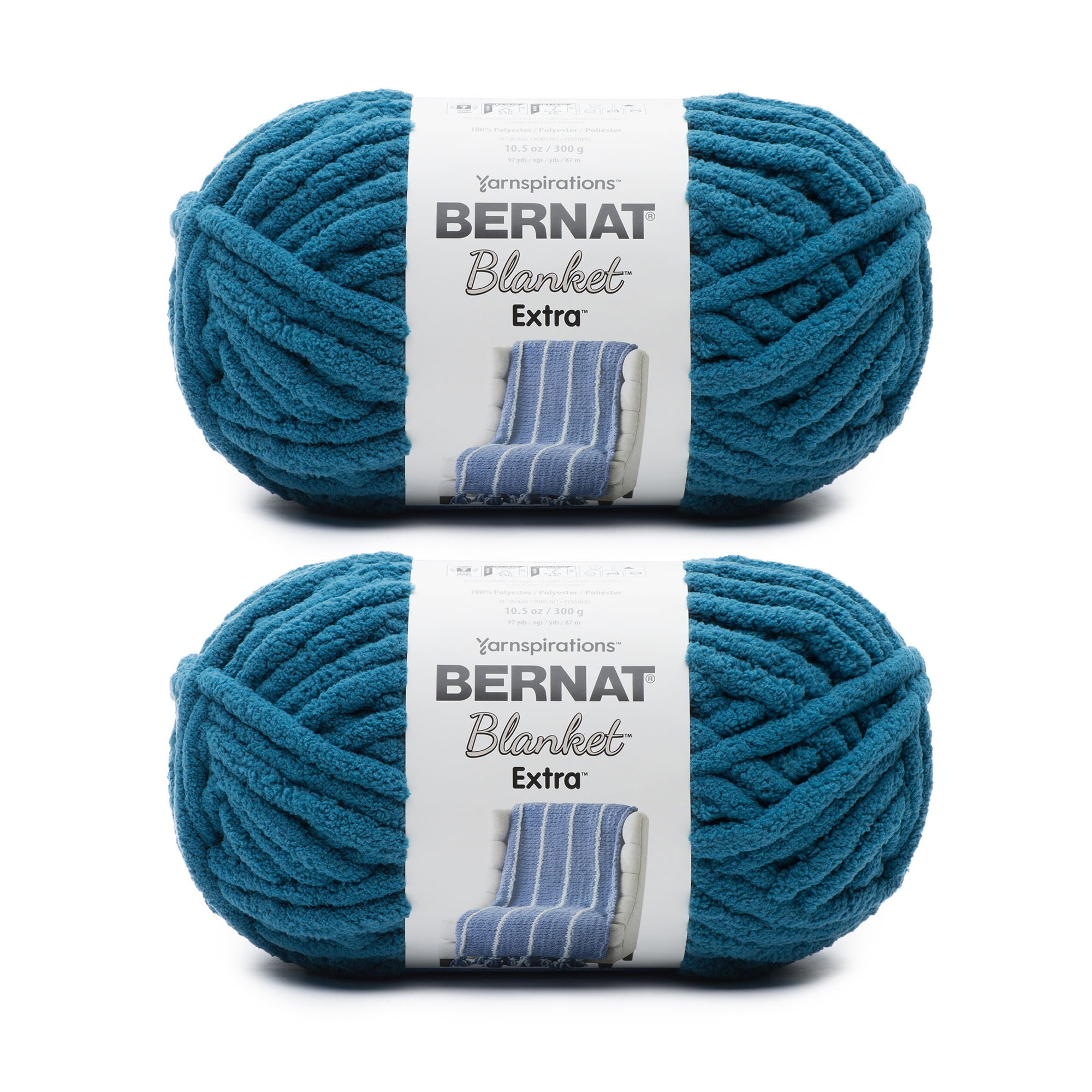 Fil Bernat Baby Pour Couverture - 300g, Polyester Doux Type Chenille, Jauge 7 Super Volumineux