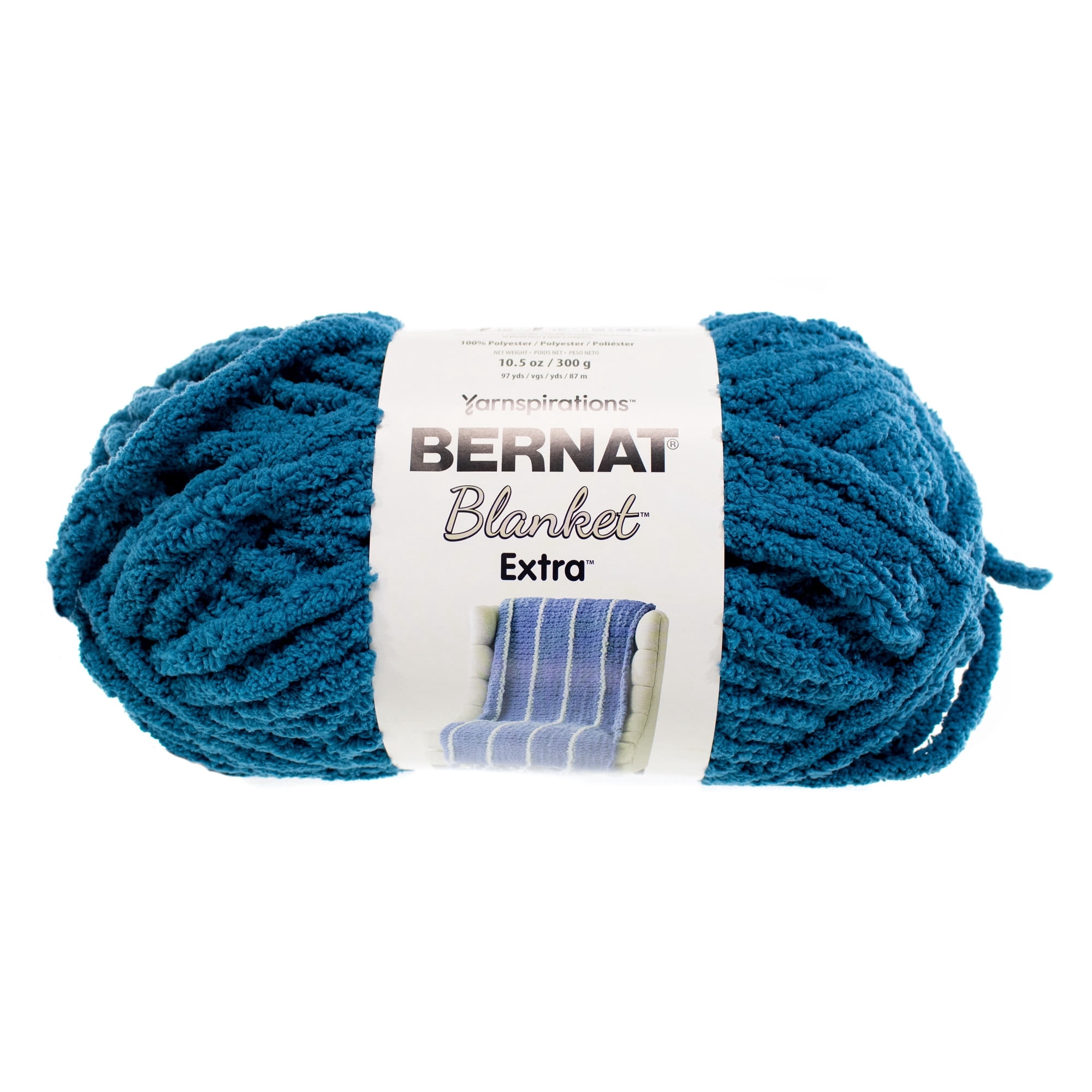 Bernat Blanket Extra Yarn – Jumbo (97 Yards) – Multiple Colors – Blankets, Pillows, and Baskets