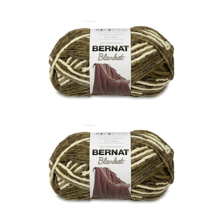 Spinrite Bernat Blanket Big Ball Yarn, Gathering Moss