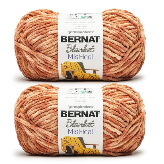 Bernat® Blanket Mist-ical™ Super Bulky Polyester Yarn, Canyon 10.5oz/300g 220yd (2Pk)