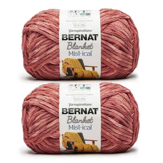 Bernat® Blanket Mist-ical™ Super Bulky Polyester Yarn, Earthenware 10.5oz 220yd (2Pk)
