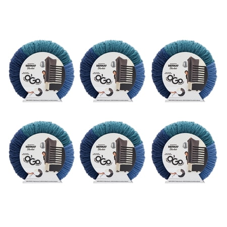 Bernat® Blanket™ O’Go™ #6 Super Bulky Polyester Yarn, Atlantic 10.5oz/300g, 220 Yards (6 Pack)