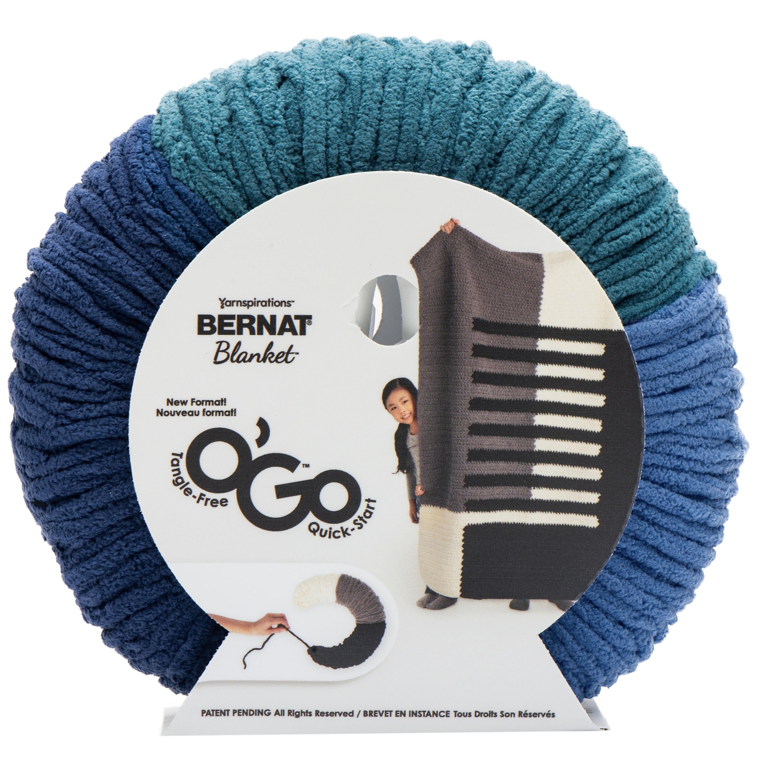 Bernat Blanket O'GO Yarn, 1 Pack, Atlantic