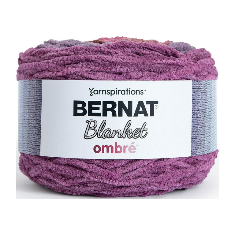 Bernat Blanket Ombr Yarn Dusty Rose Ombre 10.5oz 300g
