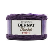 Bernat® Blanket Ombre™ #6 Super Bulky Polyester Yarn, Eggplant Ombre 10.5oz/300g, 220 Yards