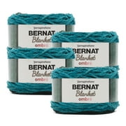 Bernat® Blanket Ombre™ #6 Super Bulky Polyester Yarn, Orange Crush Ombre 10.5oz/300g, 220 Yards (4 Pack)