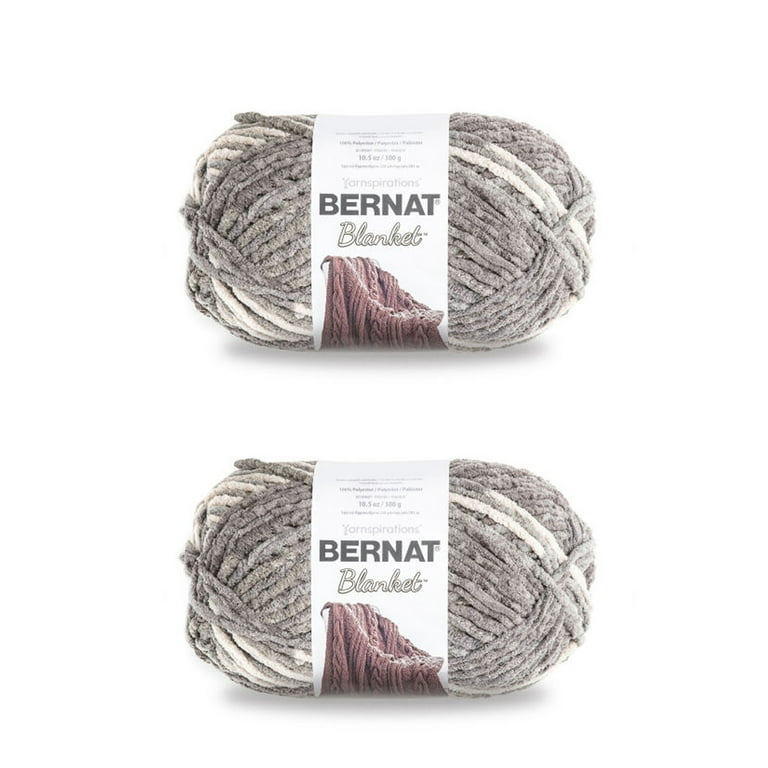 Bernat Super Bulky Polyester Inkwell Blanket Yarn - 10.5 oz