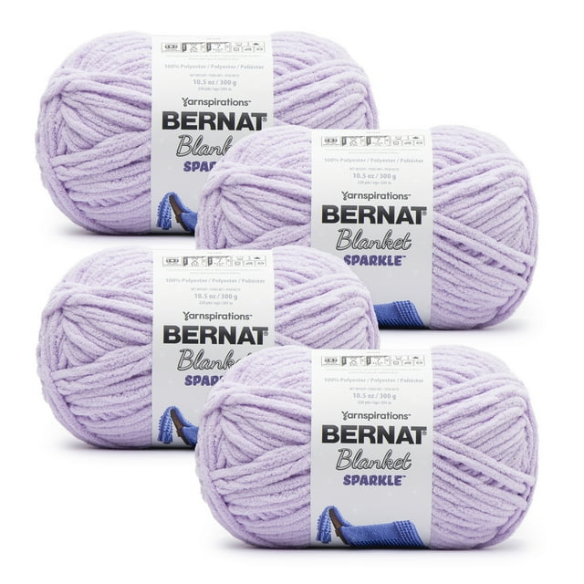 Bernat® Blanket Sparkle™ 6 Super Bulky Polyester Yarn, Lavender
