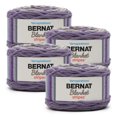 thumbnail image 1 of Bernat® Blanket Stripes™ #6 Super Bulky Polyester Yarn, Eggplant 10.5oz/300g, 220 Yards (4 Pack), 1 of 10
