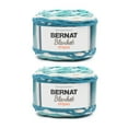 thumbnail image 1 of Bernat Blanket Stripes Teal Deal Yarn - 2 Pack of 300g/10.5oz - Polyester - 6 Super Bulky - 220 Yards - Knitting/Crochet, 1 of 1