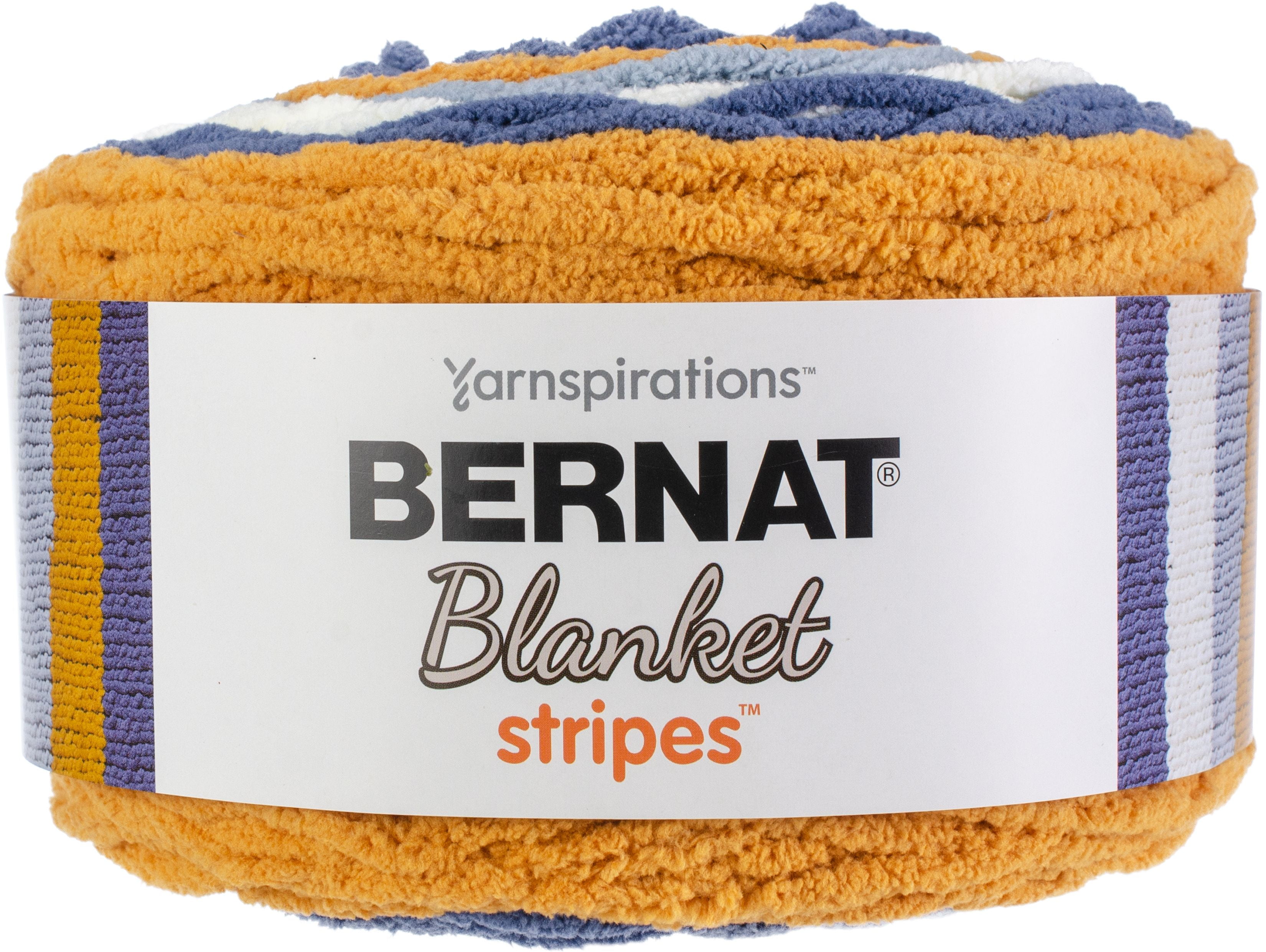 Bernat Blanket Stripes Yarn 10.5 oz Gauge 6 Super Bulky Chunky Big Sky Country Walmart