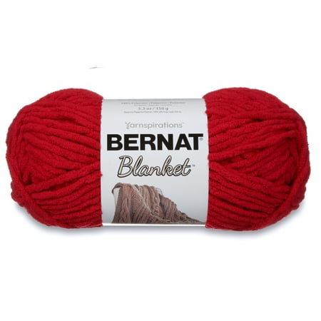 Bernat Blanket Super Bulky 100% Polyester Cranberry Yarn, 108 yd