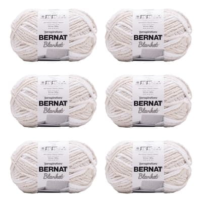 Bernat Blanket Super Bulky Polyester Yarn, 220 Yards, 10 Pack