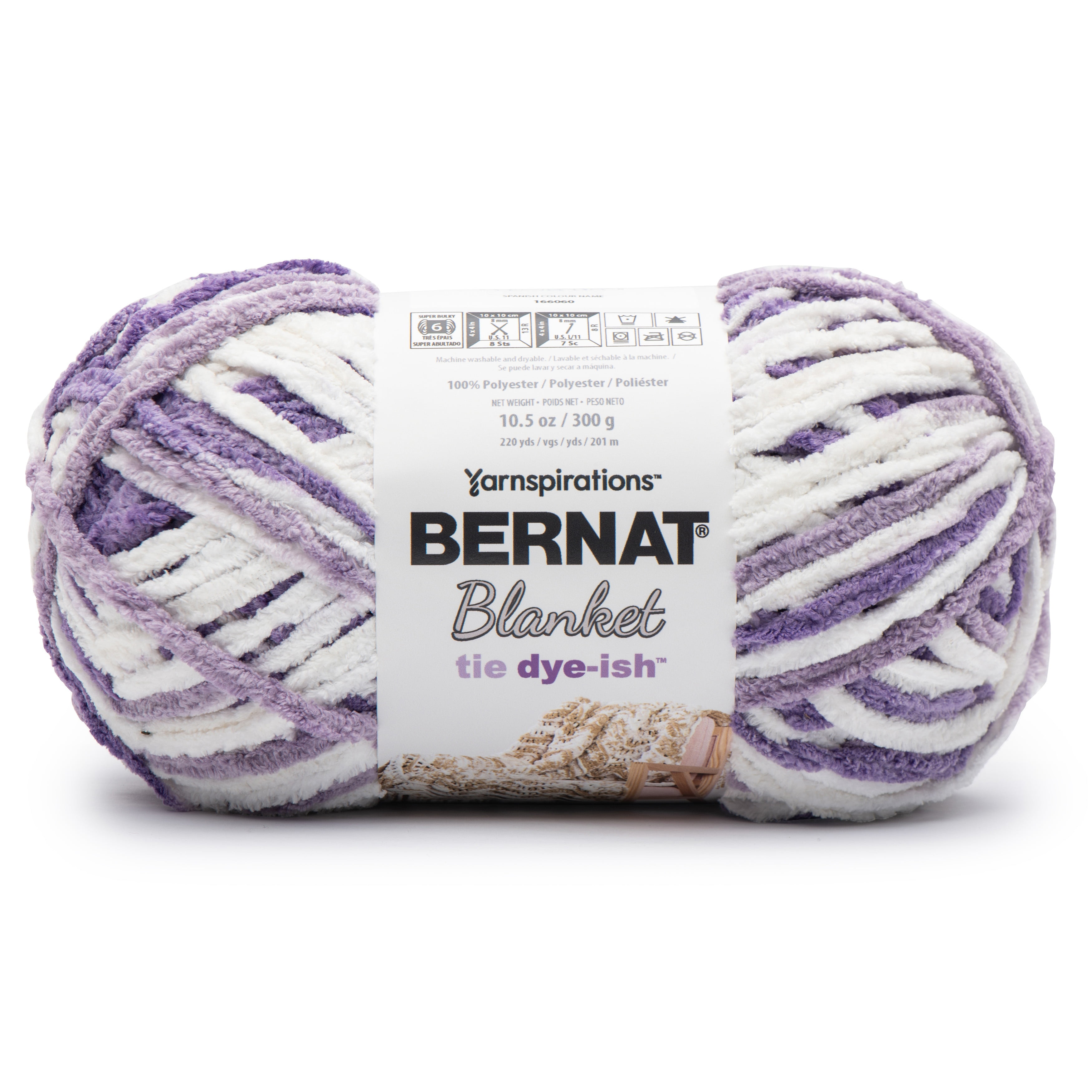 Bernat Blanket Tie DyeIsh YarnLavender