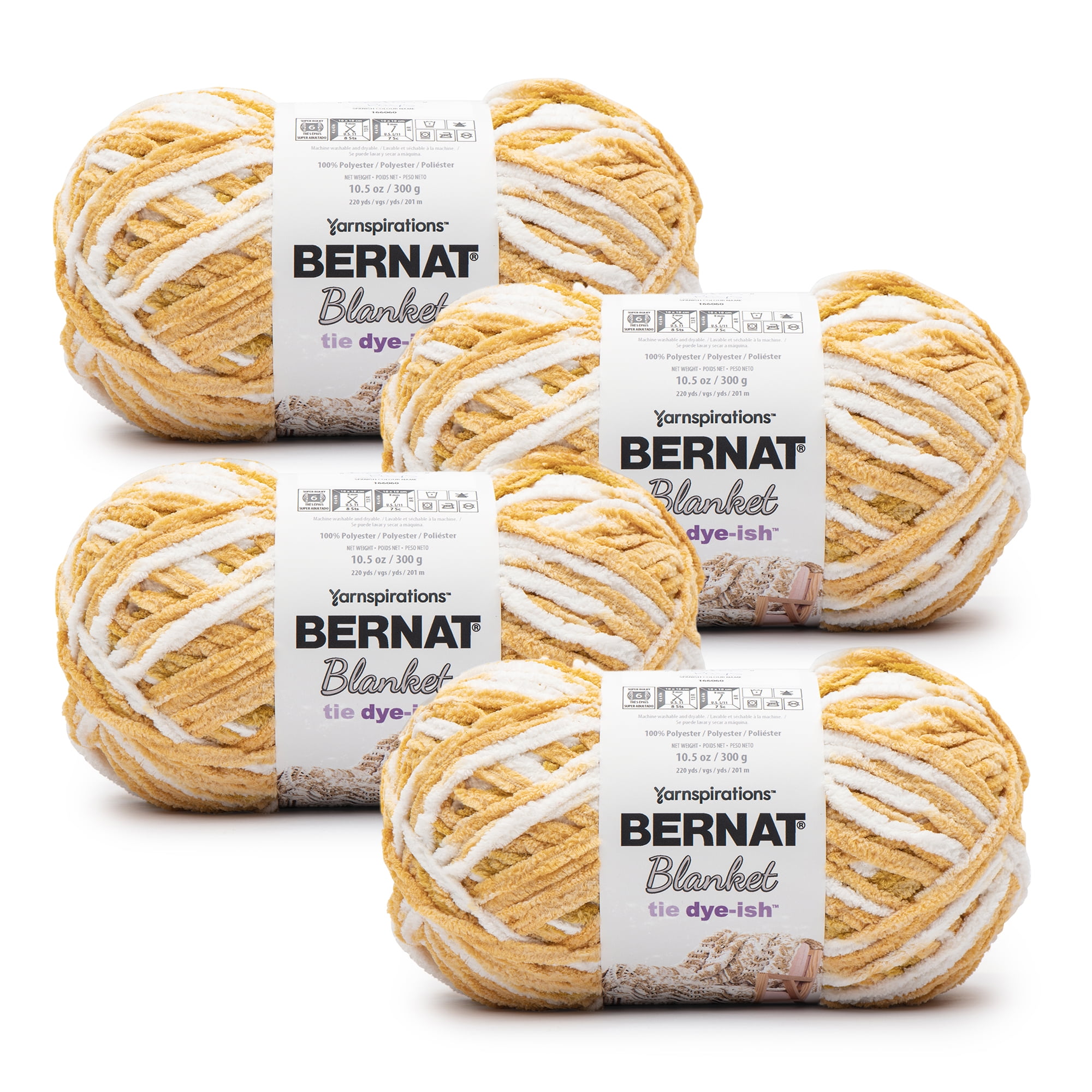 Bernat® Blanket Tie Dyeish™ 6 Super Bulky Polyester Yarn, Golden Rays