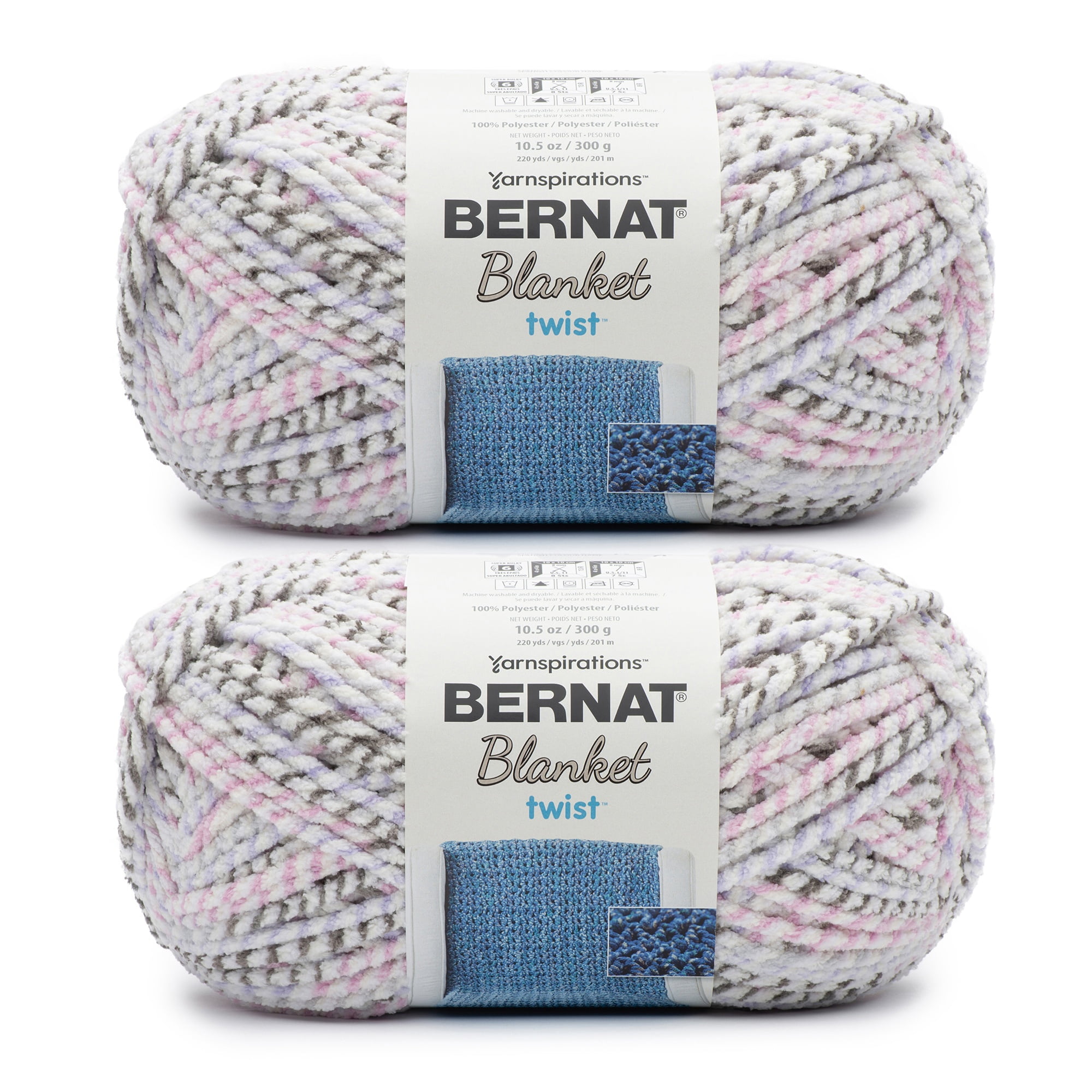 Pack of 2) Bernat Blanket Extra Yarn-Smoky Green