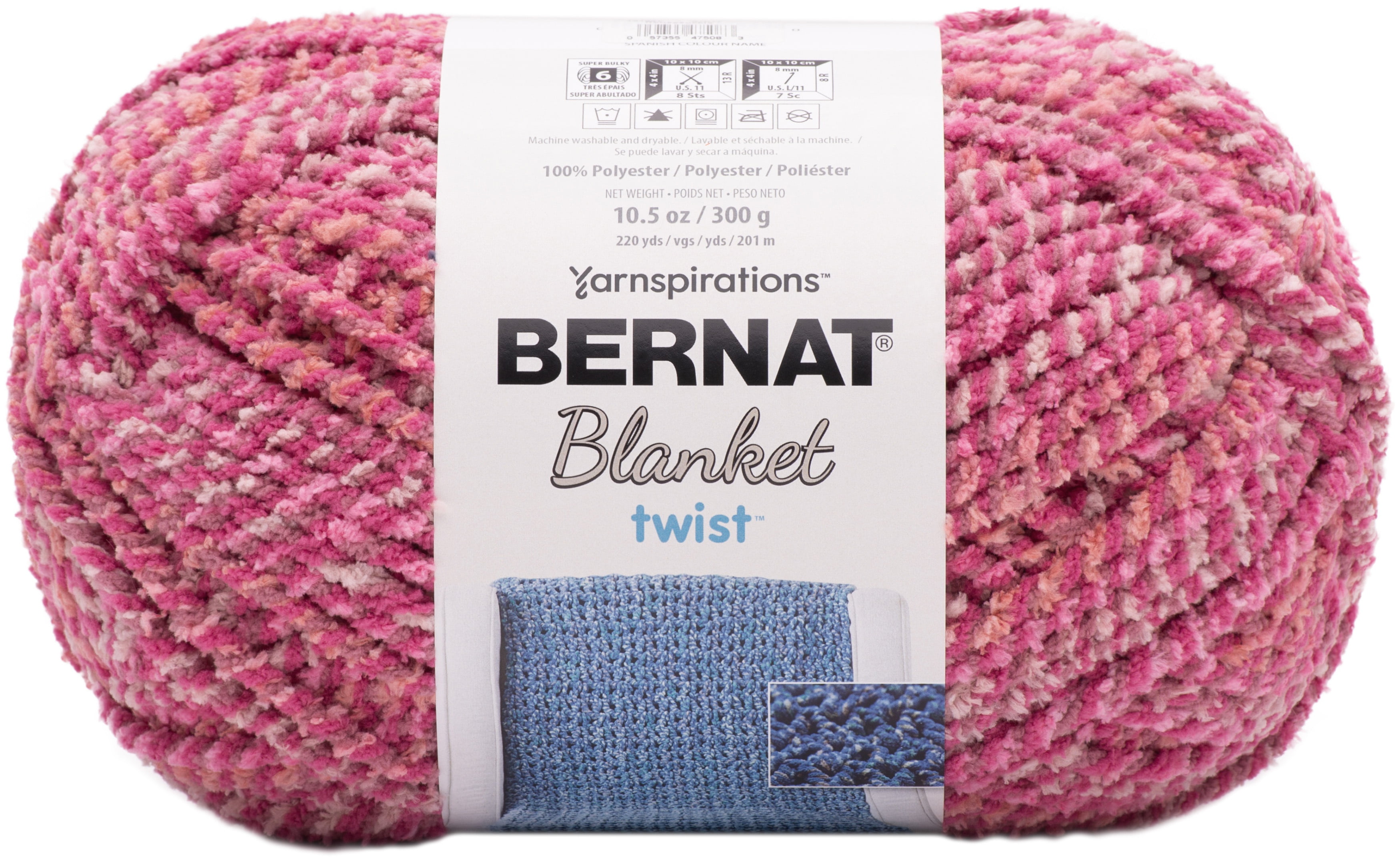Bernat Blanket Twist Yarn Honeysuckle Walmart