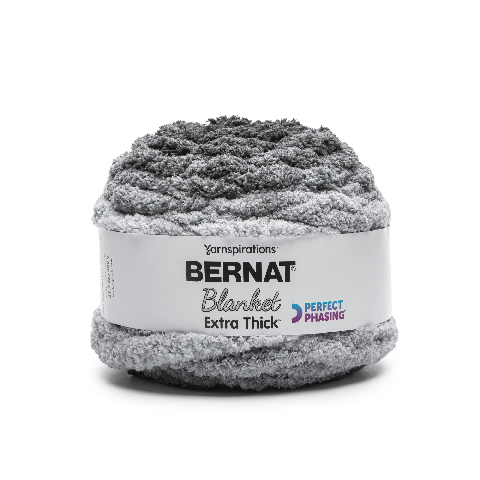 Bernat® Blanket Extra Thick Perfect Phasing™ 7 Jumbo Yarn, Coal
