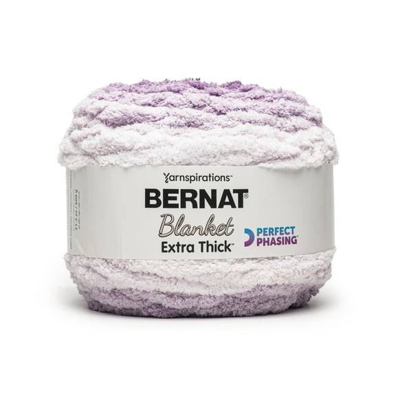 Bernat® Blanket Extra Thick Perfect Phasing™ 7 Jumbo Yarn, Purple Sunset 21.2oz/600g 65 yd