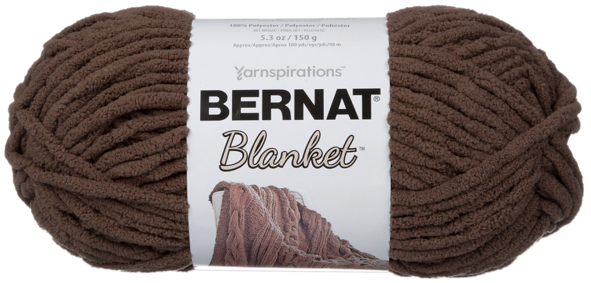 Bernat Blanket Yarn, (150g/5.3 oz), Taupe