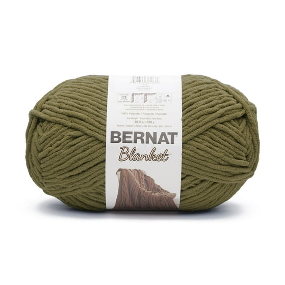 Bernat Blanket Yarn, 300g, Olive