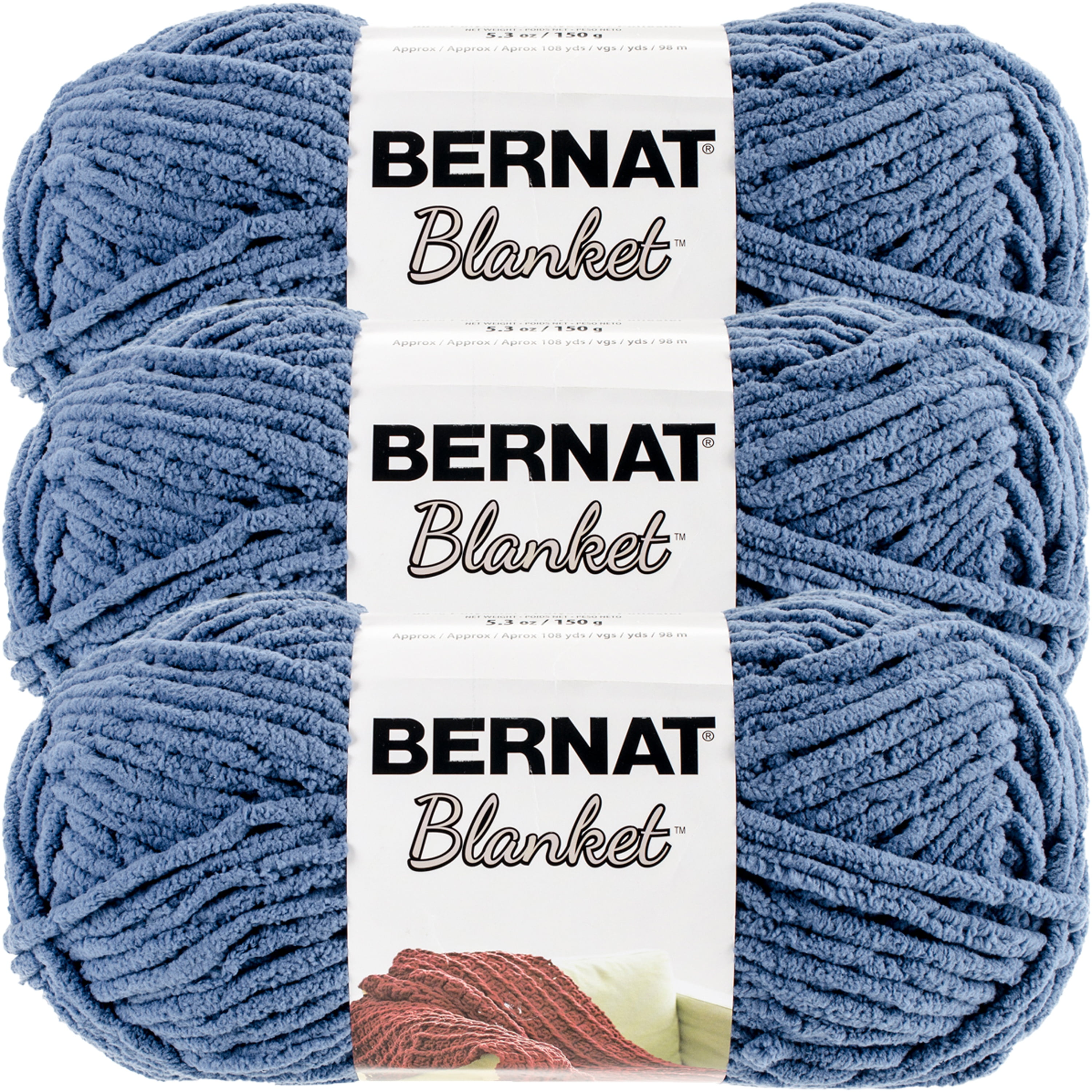Bernat country blue yarn hot sale