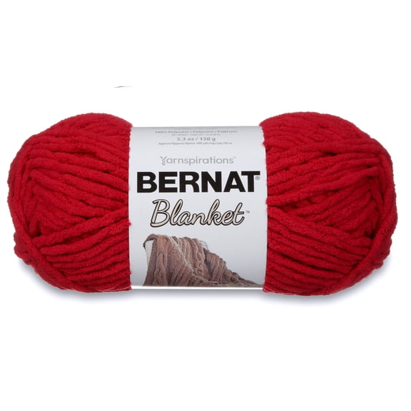 Bernat Polyester Blanket Yarn (150 g/5.3 oz), Cranberry
