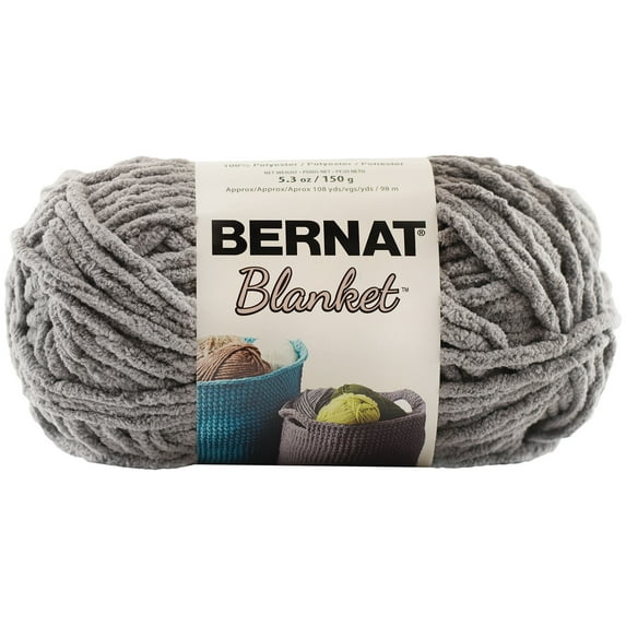 Bernat Blanket Yarn - Dark Grey, Multipack of 24