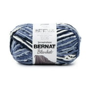Bernat Blanket Yarn, Faded Blues, 10.5oz(300g), Super Bulky, Polyester