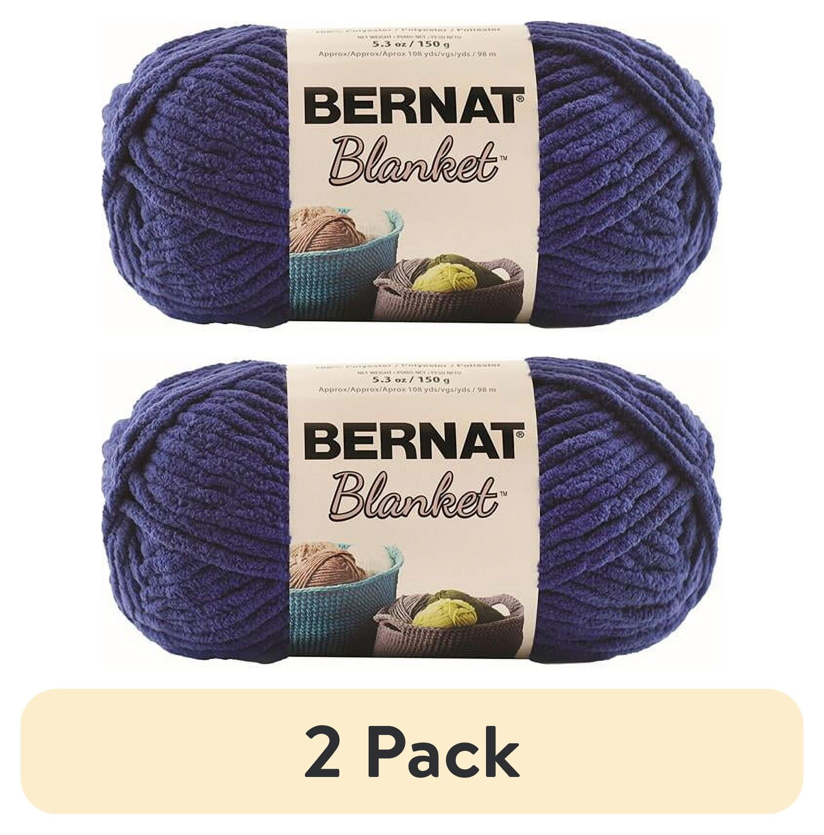 Bernat Chunky Extra Thick Polyester Blanket Yarn Navy Walmart