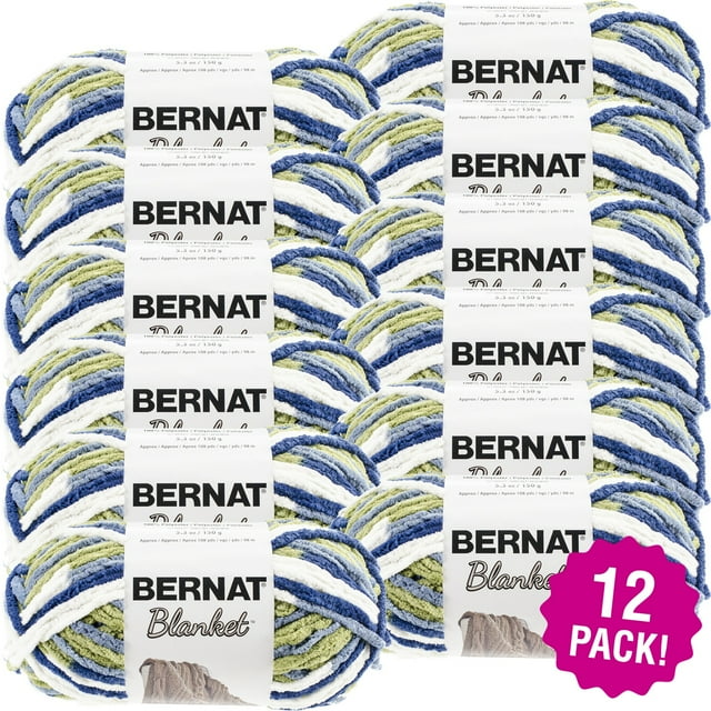 Bernat Blanket Yarn Oceanside, Multipack of 12