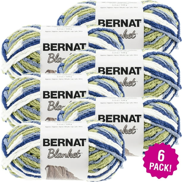 Bernat Blanket Yarn Oceanside, Multipack of 6